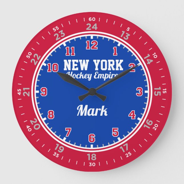 Horloge murale de l'Empire de hockey de New York d (Recto)