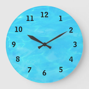 Horloge murale de l'heure du pool