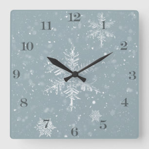 Horloge murale de l'hiver