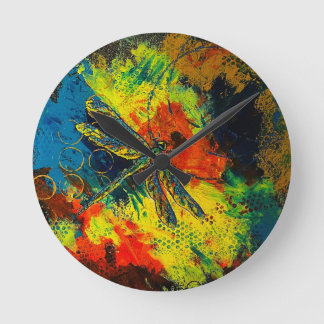 Horloge murale de libellules
