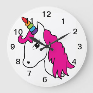 Horloge murale de licorne