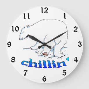 Horloge murale de l'ours polaire