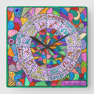 Horloge murale de Lumination de tarot