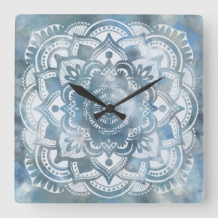 Horloge murale de mandala de Bohême