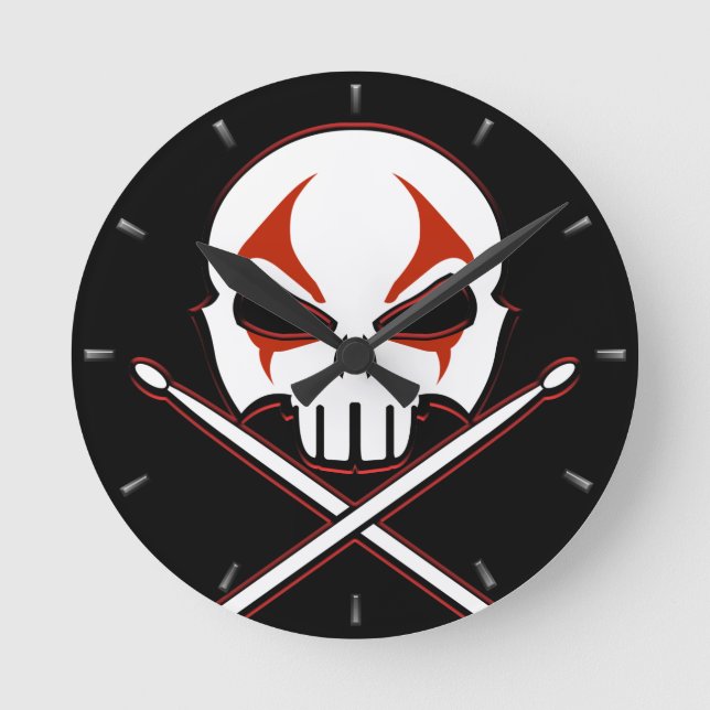 Horloge murale de métaux lourds de batteur (Recto)