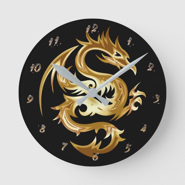 Horloge murale de milieu de dragon (Recto)
