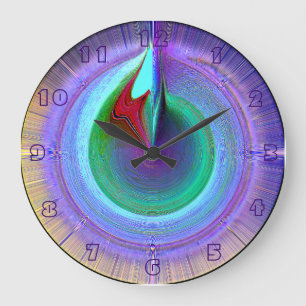 Horloge murale de minuit de fontaine