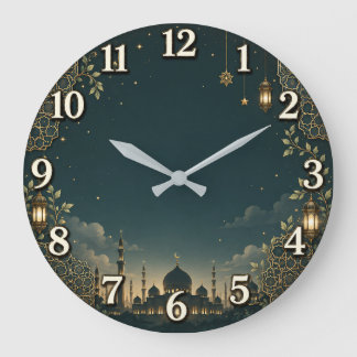 Horloge murale de mosquée islamique | Nuit de Rama