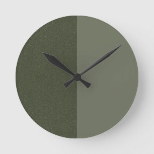 Horloge murale de Moss Green Designer à deux tons