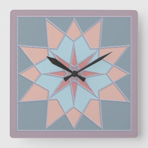 Horloge murale de motif de mosaïque