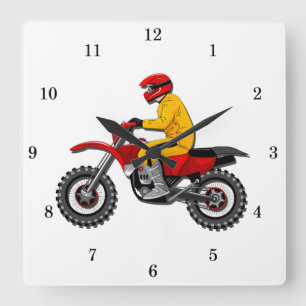 Horloge murale de moto très amusant