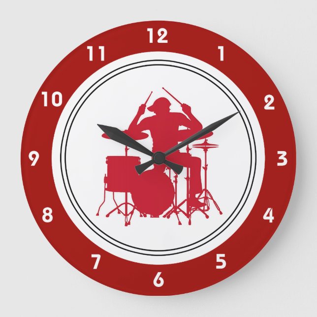 Horloge murale de musique rock (Recto)
