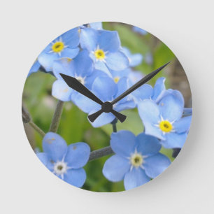 Horloge murale de myosotis des marais