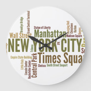 Horloge murale de NEW YORK CITY