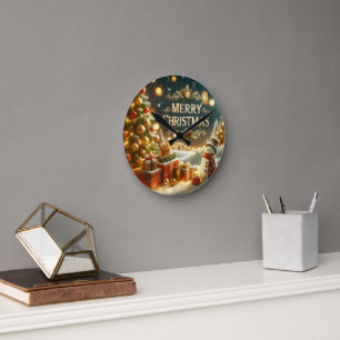 Horloge murale de Noël dans votre maison