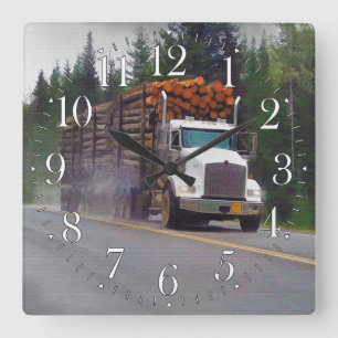 Horloge murale de notation blanche de chauffeurs