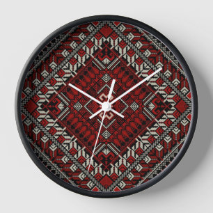 Horloge murale de Palestine - Horloge bohème pales