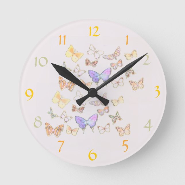 Horloge murale de papillon (Recto)