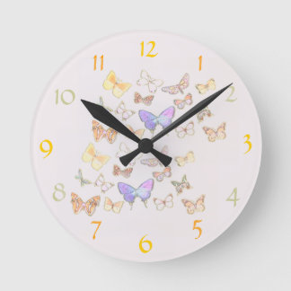 Horloge murale de papillon