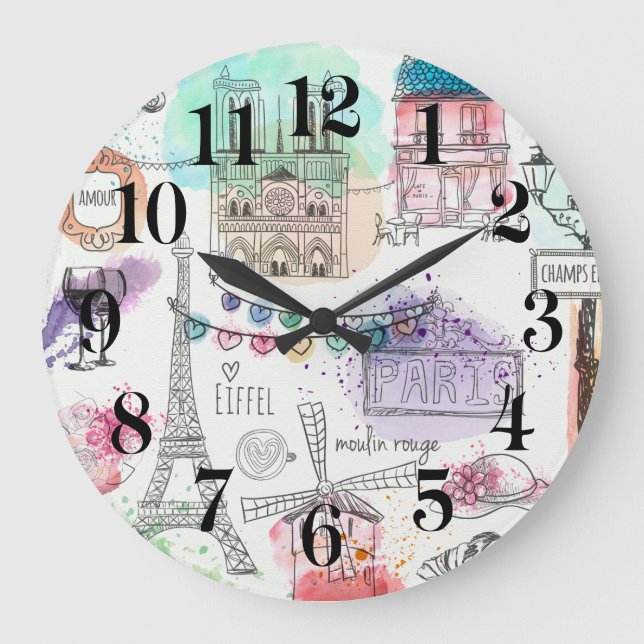 Horloge murale de Paris (Recto)
