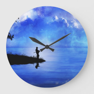 HORLOGE MURALE DE PÊCHE