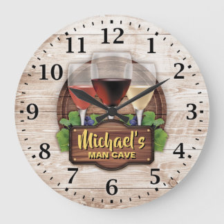 Horloge murale de Personalizable de caverne