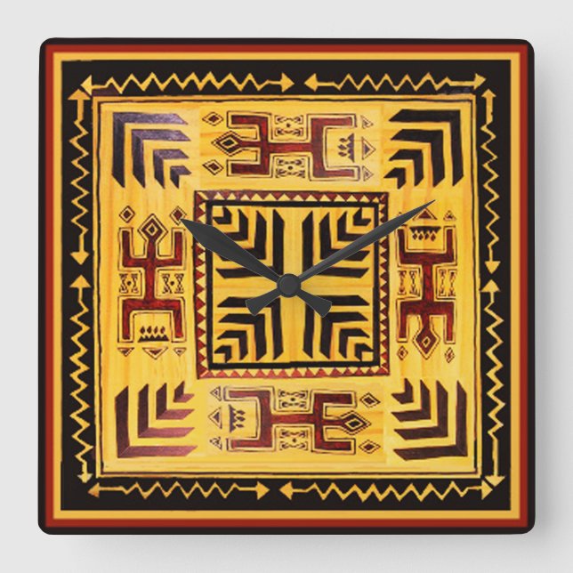 Horloge murale de Petroglyphes dans le sud-ouest (Recto)