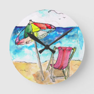 Horloge murale de plage