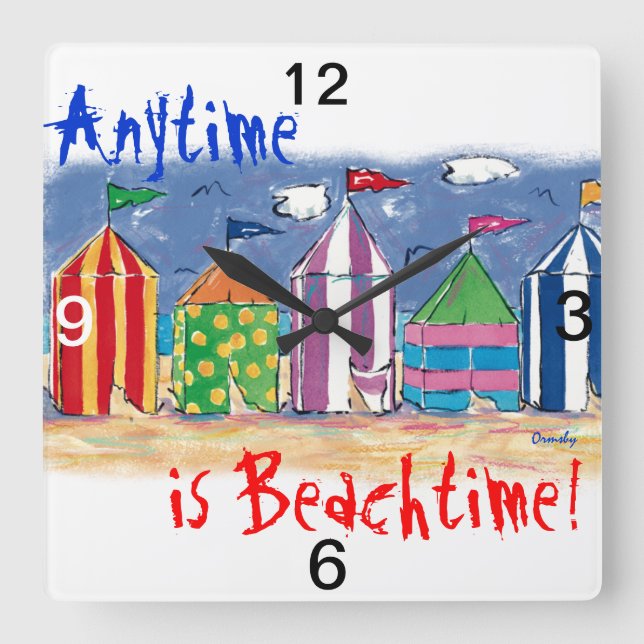 Horloge murale de plage (Recto)