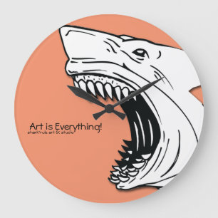 Horloge murale de requin