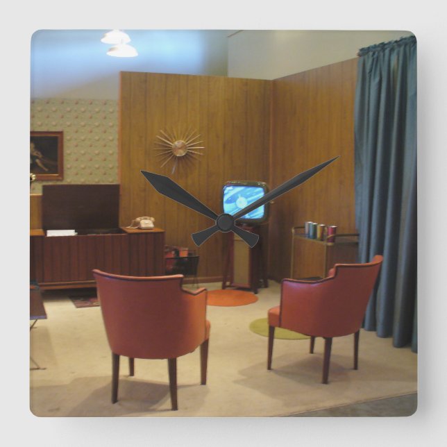 horloge murale de salon des années 1960 par (Recto)