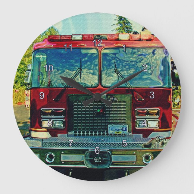 Horloge murale de sapeurs-pompiers du feu et de (Recto)