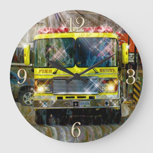 Horloge murale de sapeurs-pompiers du feu et de (Recto)
