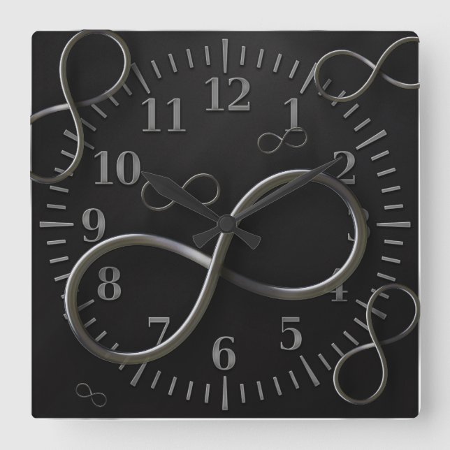 Horloge murale de symbole d'infini (Recto)