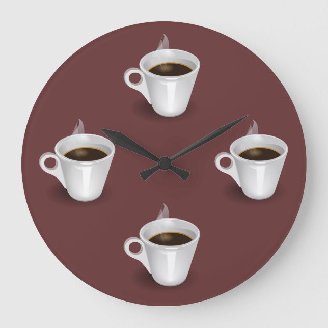 Horloge murale de temps de café (Recto)