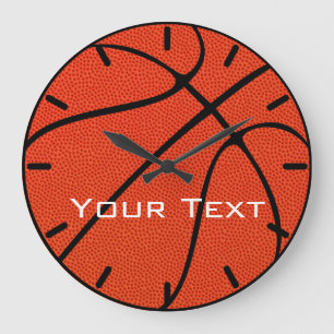 Horloge murale de texte personnalisée de l'équipe 