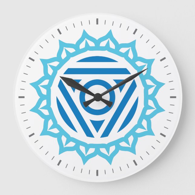 Horloge murale de Throat Chakra Energy (Recto)