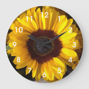 Horloge murale de tournesol