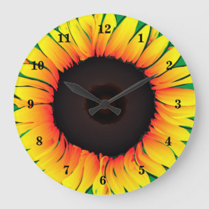 horloge murale de tournesol - soleil