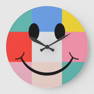 Horloge murale de visage