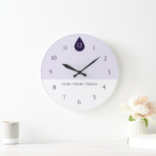 Horloge murale de Yoga Calme