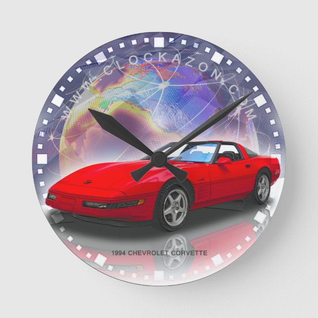 Horloge murale décorative de la Chevrolet rouge 19 (Recto)