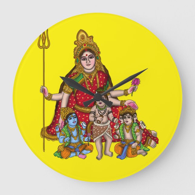Horloge murale déesse Durga (Recto)