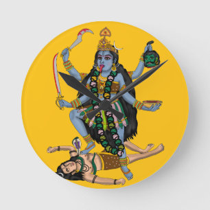 Horloge murale déesse Kali