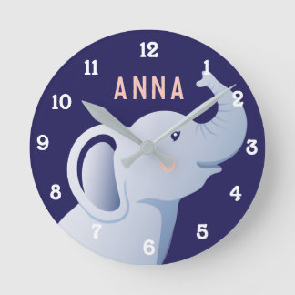 Horloge murale d'éléphants personnalisée