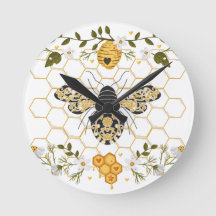 Horloge murale des abeilles