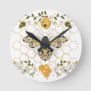 Horloge murale des abeilles