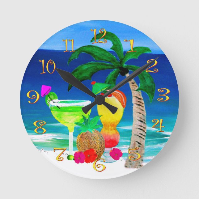 Horloge murale des boissons tropicales (Recto)