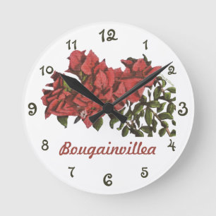 Horloge murale des Bougainvilliers