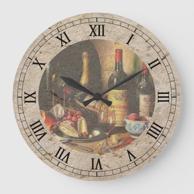 horloge murale des bouteilles de vin (Recto)
